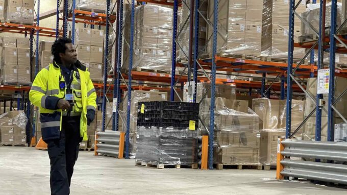Warehouse security officer