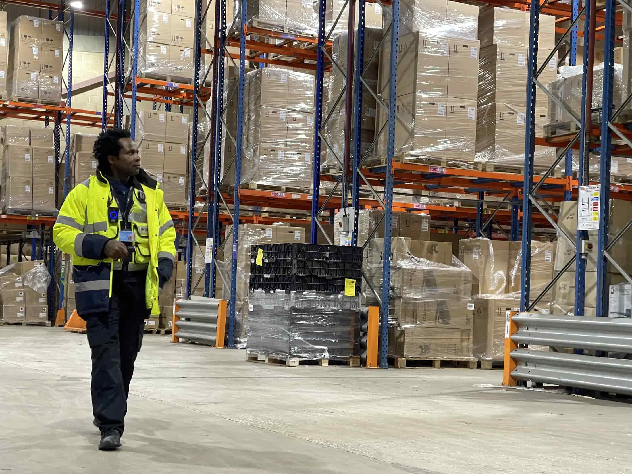 Warehouse security officer