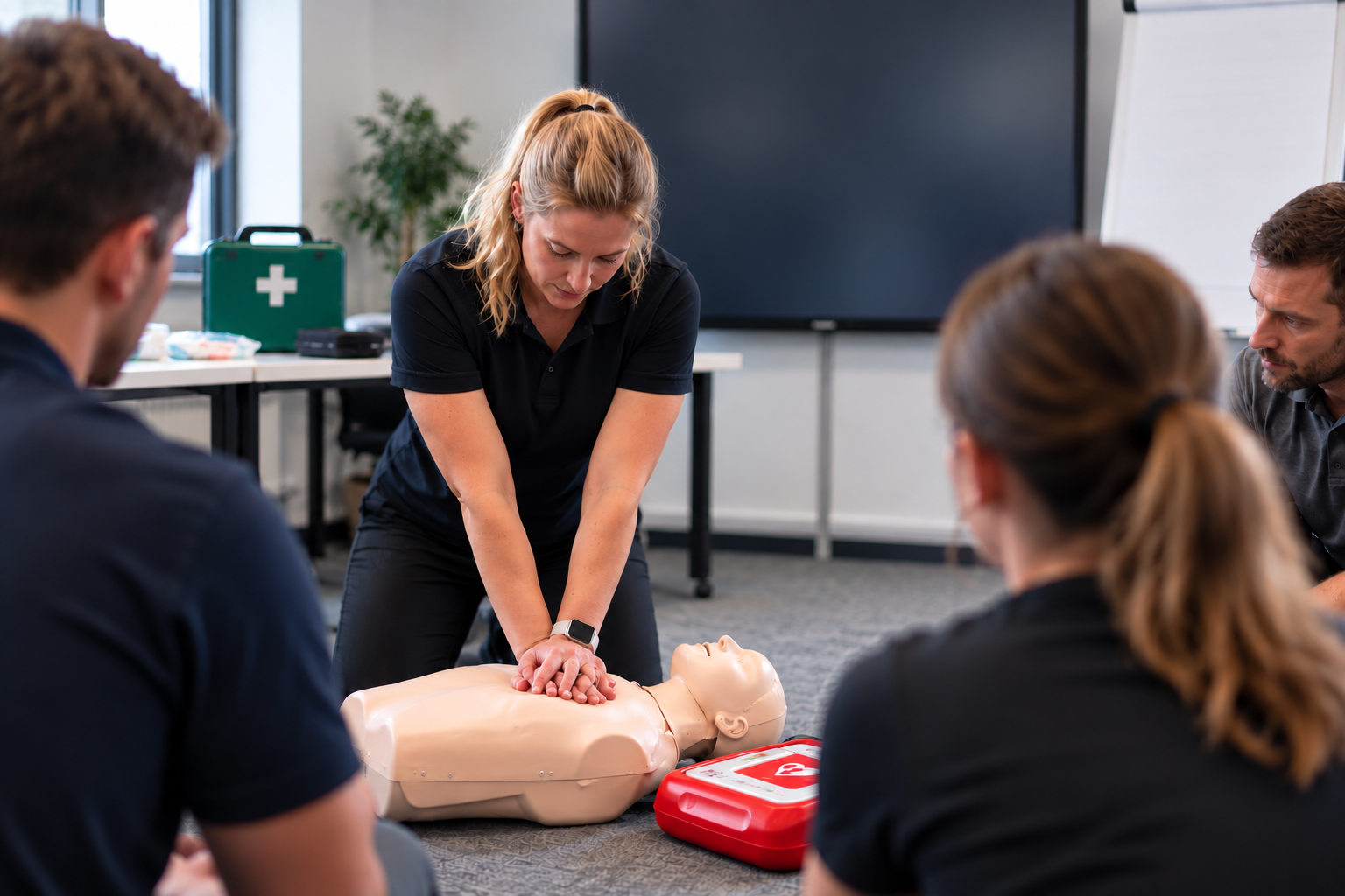 First aid training at the Venture centre in Andover