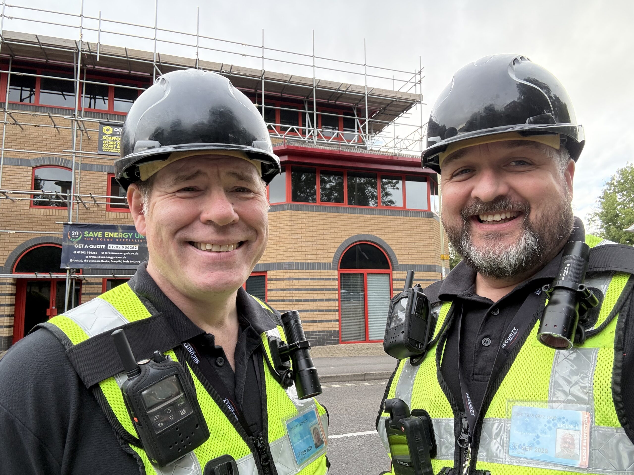 Venture Training & Consultancy - People Director David Boyle and MD Paul Howe outside the new office